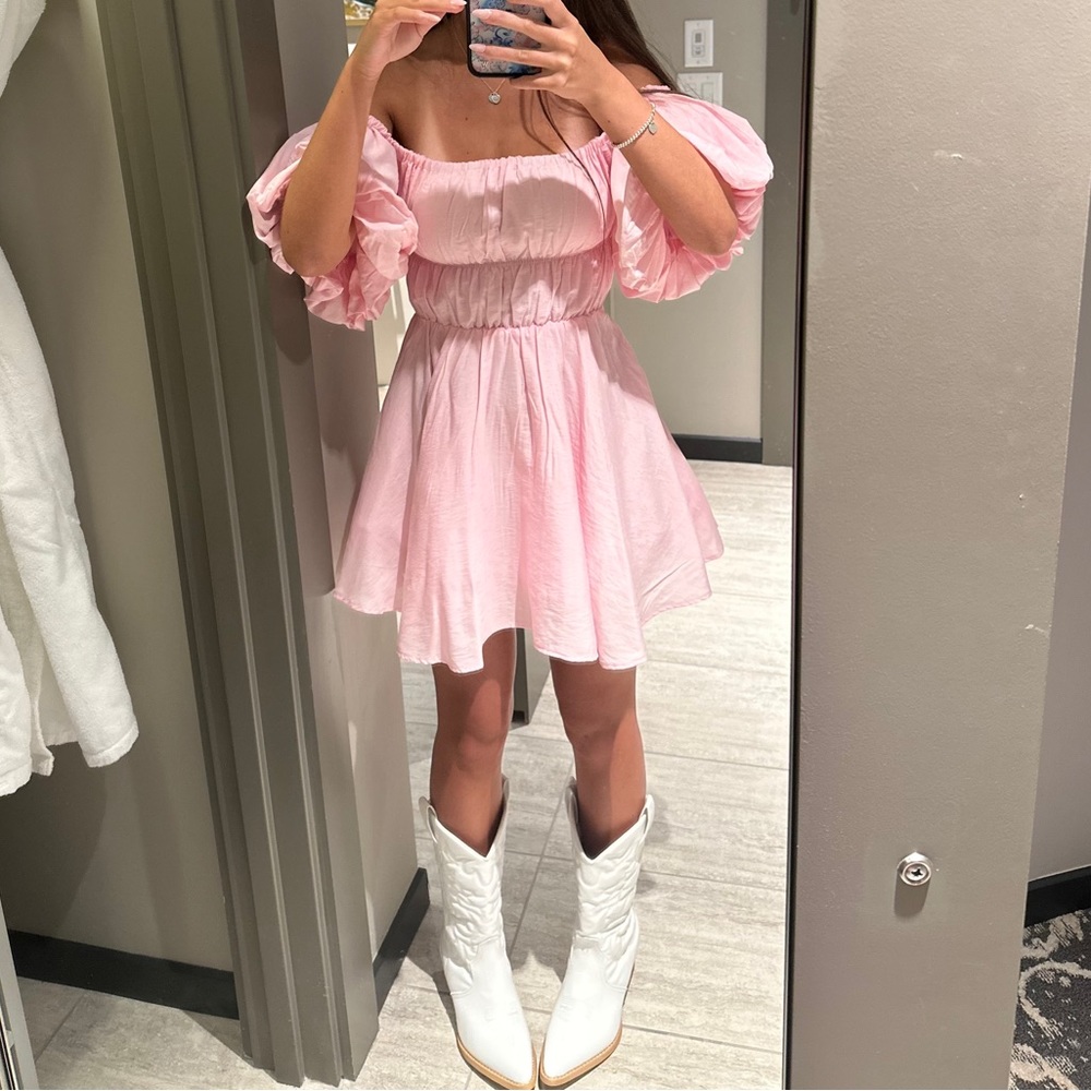 Princess Polly pink dress, worn once to Eras tour concert!